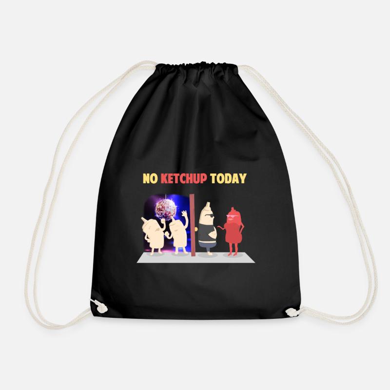 Mayonese party discotheque music gift - Drawstring Bag - black