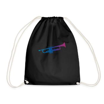 Instrument de musique trompette - Sac de sport léger - noir - Devant