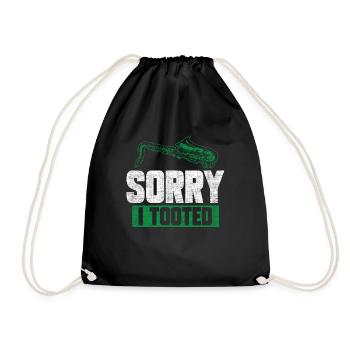 Sorry i tooted - Turnbeutel - Schwarz - Vorne