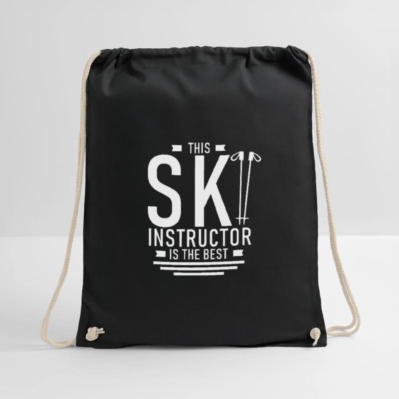 Skiing Ski Instructor Ski Instructor Ski Ski Instructor Drawstring Bag
