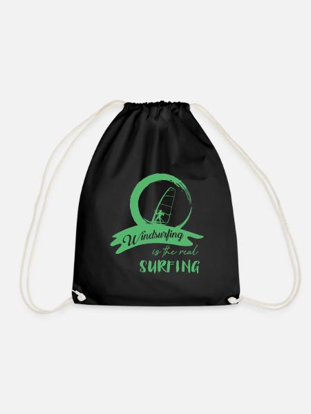 Windsurfer - Turnbeutel - Schwarz