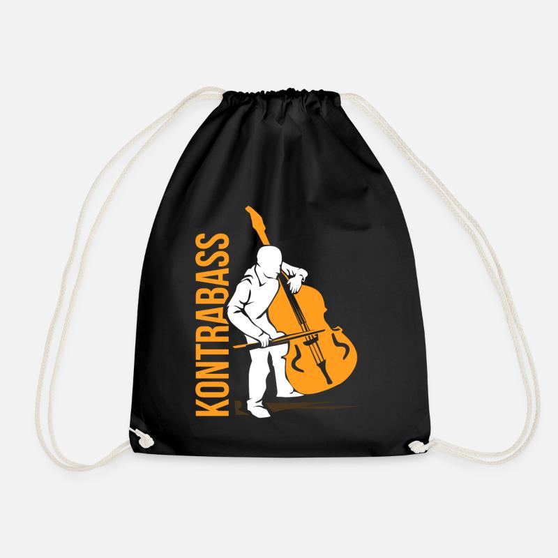 Kontrabass - Turnbeutel - Schwarz
