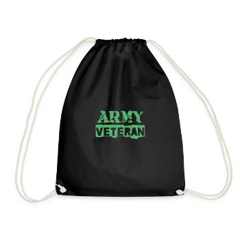 Vétérans vétérans vétérans vétérans - Sac de sport léger - noir - Devant
