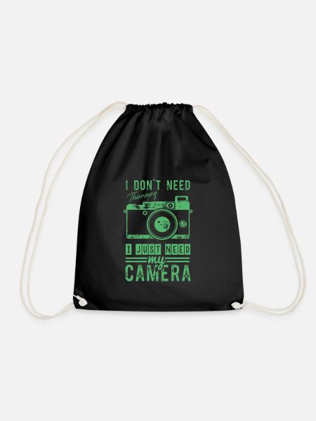 Camera Camera Camera Camera - Drawstring Bag - black