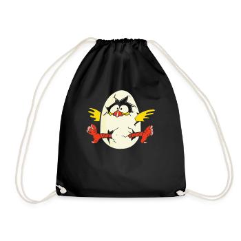 Poussins de Pâques Printemps - Sac de sport léger - noir - Devant