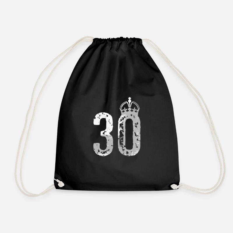 30.Geburtstag - Turnbeutel - Schwarz