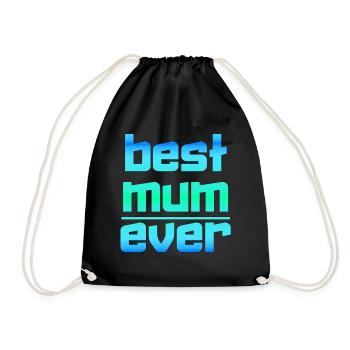 Fête des mères fête des mères fête des mères maman maman - Sac de sport léger - noir - Devant
