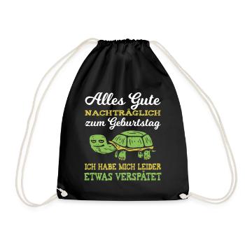 Tout Bonne nouvelle d’anniversaire oublié tasse - Sac de sport léger - noir - Devant