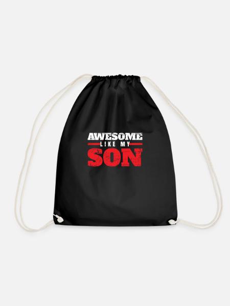 Vater Sohn - Turnbeutel - Schwarz