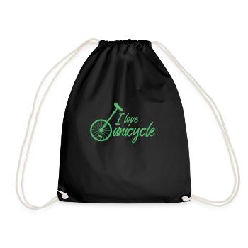 Monocycle Monocycle Monocycle Unicycling Unicycling - Sac de sport léger - noir - Devant