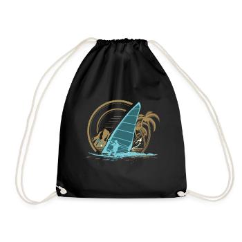 Windsurfing - Drawstring Bag - black - Front