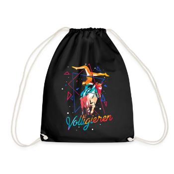 Vaulting - Drawstring Bag - black - Front