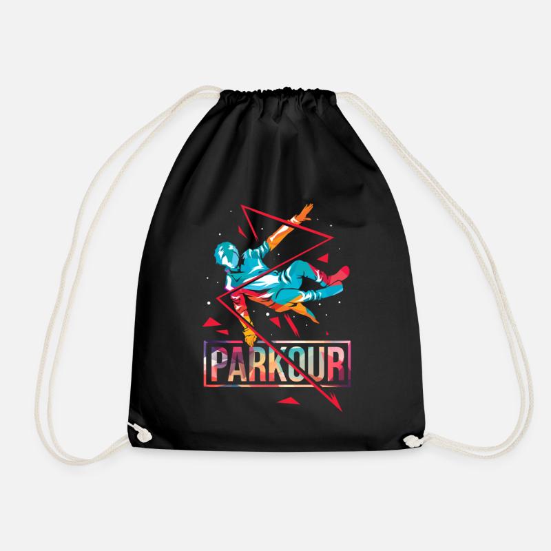 Polygone de parkour - Sac de sport léger - noir