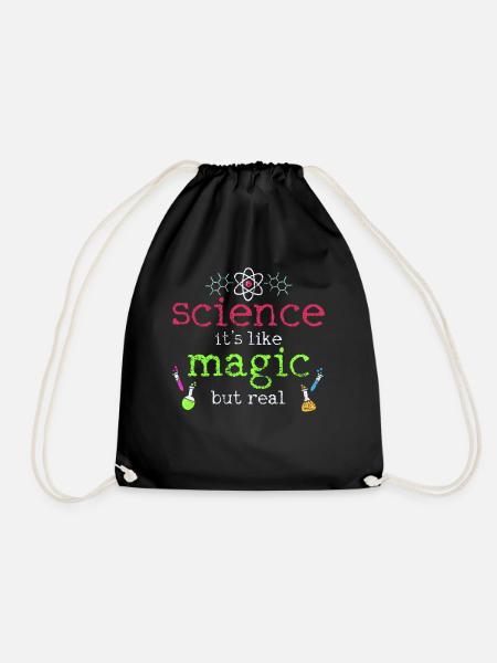 Science science science - Drawstring Bag - black