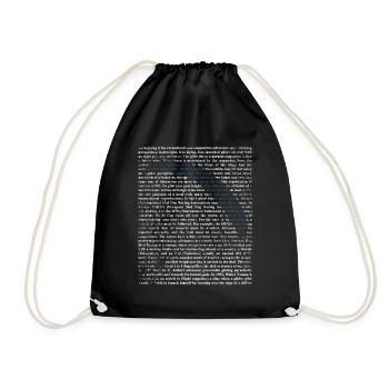 Cadeau voile kitesurf - Sac de sport léger - noir - Devant