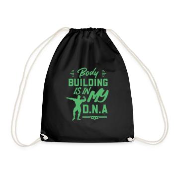 Bodybuilding Bodybuilder - Drawstring Bag - black - Front