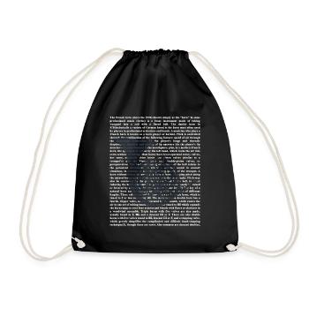 French Horn Hornist - Drawstring Bag - black - Front