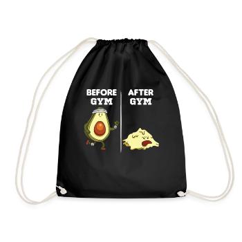 Avocat, Before And After Gym - Sac de sport léger - noir - Devant