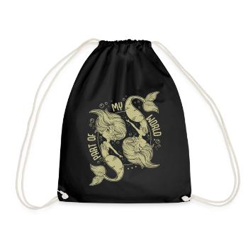 sirènes - Sac de sport léger - noir - Devant