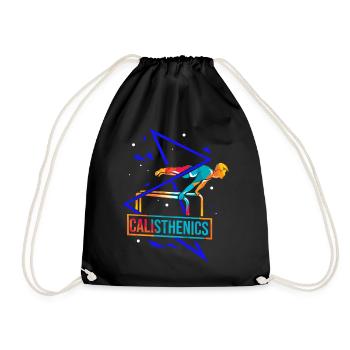 Polygone de callisthénie - Sac de sport léger - noir - Devant