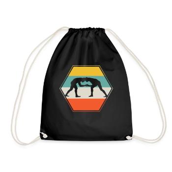 Wrestling wrestling - Drawstring Bag - black - Front
