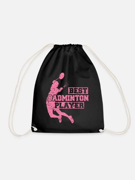 Badminton Badminton Badminton Badminton - Turnbeutel - Schwarz