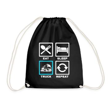 Trucker - Drawstring Bag - black - Front