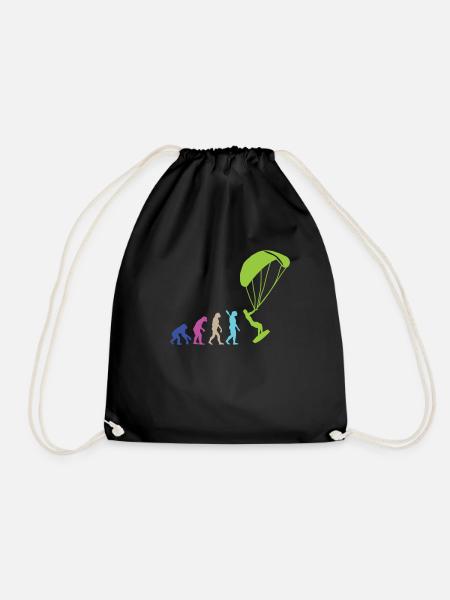 EVOLUTION KITE SURFER KITER DESIGN KITESURFING - Turnbeutel - Schwarz