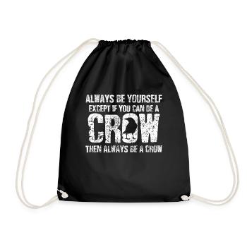 Crow Soyez toujours vous-même, Raven - Sac de sport léger - noir - Devant