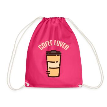 Coffee Liebhbaber Coffee Break Drink - Drawstring Bag - fuchsia - Front
