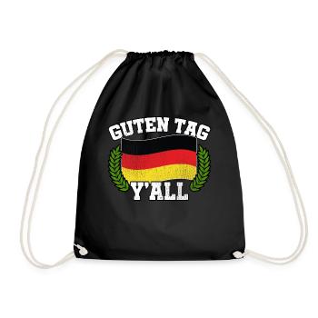 Good day Y'all - Drawstring Bag - black - Front