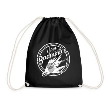 Badminton - Drawstring Bag - black - Front