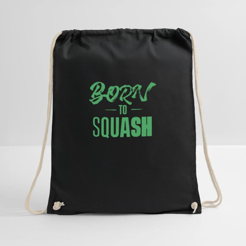 Team Squash Player Squash Squash Squash Game Drawstring Bag