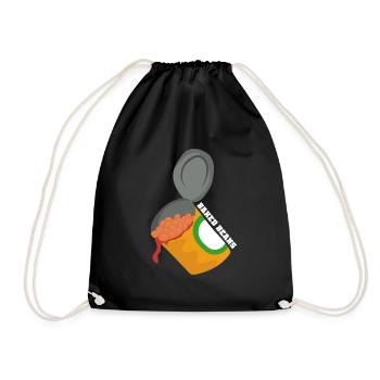 haricots en conserve - Sac de sport léger - noir - Devant