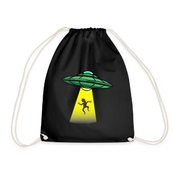 Get In Loser Alien Ufo Alien Gift - Drawstring Bag - black - Front