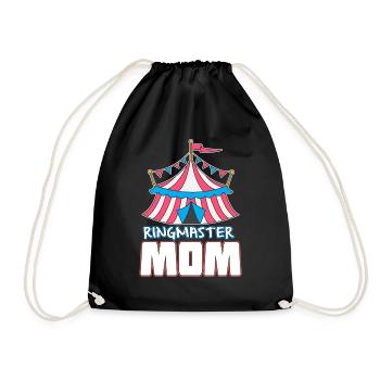 Ringmaster Circus Ringmaster Mom Gift - Drawstring Bag - black - Front