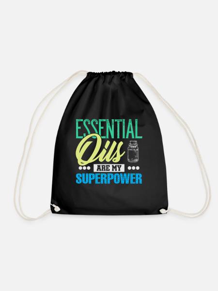 Essential Oils Are My Superpower - Turnbeutel - Schwarz