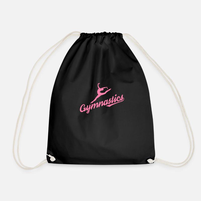 Gymnast Gymnastics Gymnastics Gymnastics Gymnastics - Drawstring Bag - black