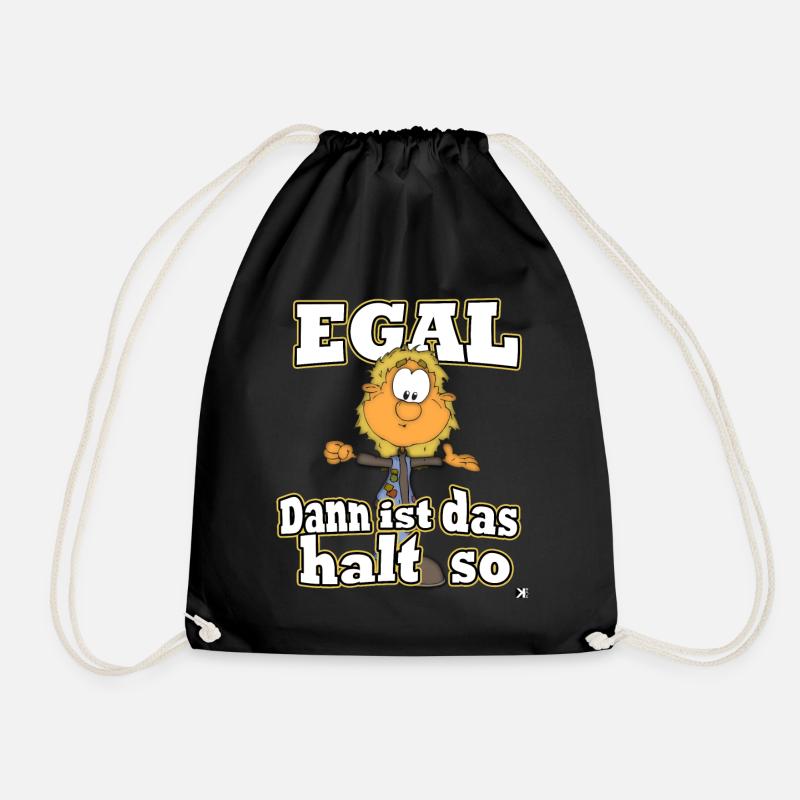 Peu importe, c’est comme ça. Drôle de festival fête Tshirt - Sac de sport léger - noir