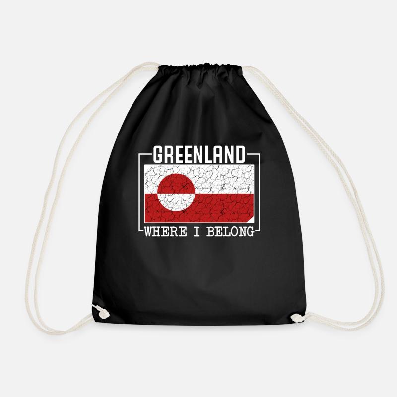 Grönland - Turnbeutel - Schwarz