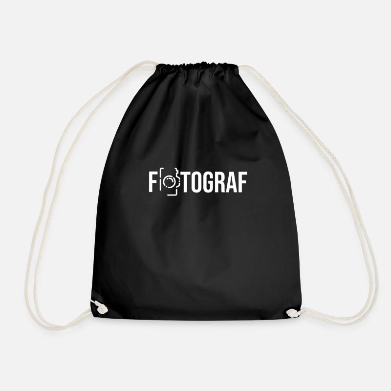 Photographer photographer Hobby - Drawstring Bag - black