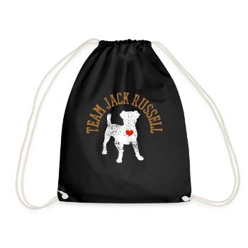 Jack Russell - Turnbeutel - Schwarz - Vorne