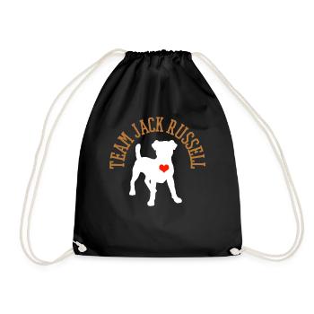 Jack Russell - Drawstring Bag - black - Front
