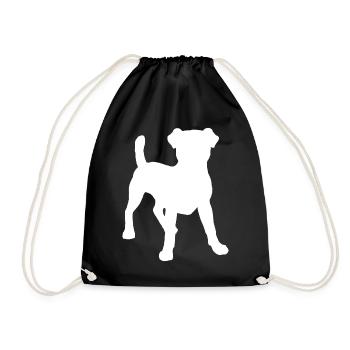 Jack Russell - Turnbeutel - Schwarz - Vorne