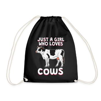 vaches agriculteurs ferme fermière agriculteur cadeau - Sac de sport léger - noir - Devant
