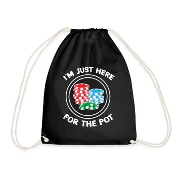 Poker Joueurs Casino Texas Hold Em All Dans Cadeau - Sac de sport léger - noir - Devant