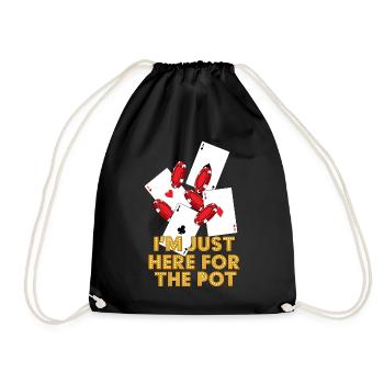 Poker Joueurs Casino Texas Hold Em All Dans Cadeau - Sac de sport léger - noir - Devant
