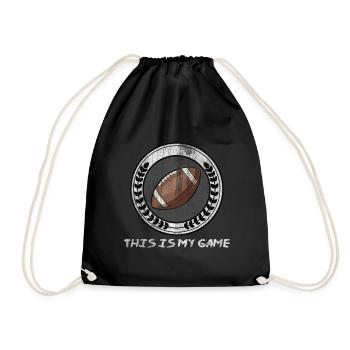 Football américain Hobby Sports - Sac de sport léger - noir - Devant