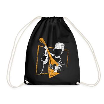Balalaika gift - Drawstring Bag - black - Front
