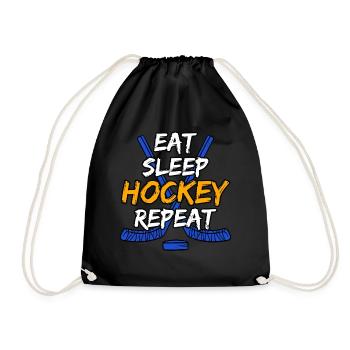 Mangez Sommeil Hockey Repeat - Sac de sport léger - noir - Devant